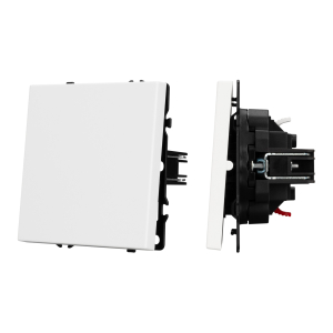 ARL NOBE Выключатель звонковый 1 кл софт-тач белый кварц SWT-MKR1-SFPL-WH (250V, 10A) (Arlight, -)