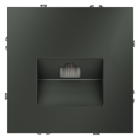 Розетка компьютерная встраиваемая VOLTUM S70 RJ45 кат.6, (титан)