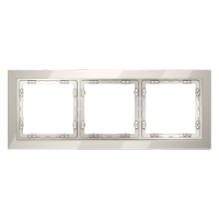 Рамка стеклянная VOLTUM S70 на 3 поста, (кашемир, стекло)