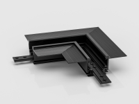 SY-LINK-CNLV-T2S-BL, коннектор угловой горизон.для встраиваемого низкопрофильного шинопровода, черны