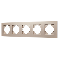 Рамка пластиковая FRM-PERIO-PL-5-GD (Arlight, -)