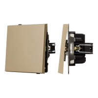 Механизм звонкового выключателя SWT-TENDO-MKR1-SFPL-GD (230V, 10A) (Arlight, Матовый песочный)