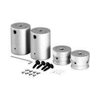 Набор для двухстороннего накладного монтажа гибкого неона Nemo D25 серебро