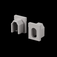 Комплект заглушек (для профиля 08×09) 10 шт., ALM-0809-EC 642069