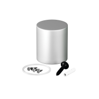 Торцевая металлическая заглушка для гибкого неона Nemo D25 серебро