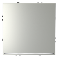 Проходной переключатель встраиваемый VOLTUM S70 одноклавишный с подсветкой 10А, (сталь)