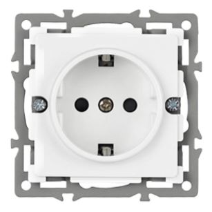 Механизм электрической розетки SCT-GP-MEU-PL-WH (250V, 16A) (Arlight, -)