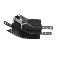 Угол-соединитель 135° Gravity встраиваемый черный для встраиваемой трековой системы Technical TRA010CLO-42B