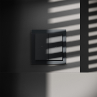 Выключатель встраиваемый VOLTUM S70 для жалюзи 10А, (графит)