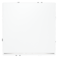 Выключатель встраиваемый VOLTUM S70 одноклавишный с подсветкой 10А, (белый матовый)