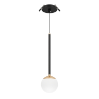 Светильник SP-BEADS-HANG-BUILT-T-R100-8W Warm3000 (BK-GD, 180 deg, 230V) (Arlight, IP20 Металл, 5 лет)