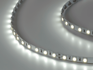 Лента светодиодная 14,4 Вт/м SMD5050, IP20, Холодный белый, 24В, скотч 3М