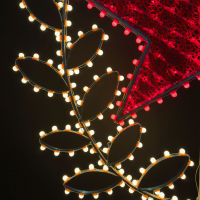 Светодиодная Консоль "Звезда Победы" 90 x 170 см, Красная, 220В