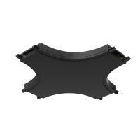 Коннектор питания X-образный Radity черный для накладной трековой системы Technical TRA084CX-11B