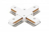 X-коннектор для однофазного трека, белый