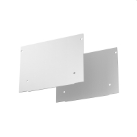 Заглушка декоративная белая, 2 шт.+ саморезы для профиля ALM-11681-PL-W-2M