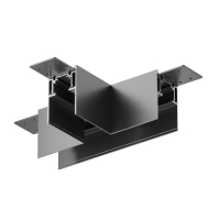 Коннектор Т-образный Gravity накладной черный для накладной трековой системы Technical TRA010CT-41B