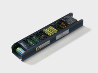 Блок питания в металлическом корпусе черный с клипсами, 250Вт, 12В, IP20, YA-CT-250-12