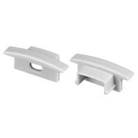 Заглушка LINE-2308-F SILVER с отверстием (Arlight, Пластик)