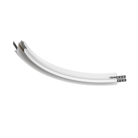 Коннектор радиусный R300 Exility встраиваемый под ГКЛ 12,5 мм, белый, для встраиваемой трековой системы Technical TRA044-angle.12W