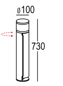 Розетка садовая AL6033-730 Bl