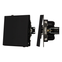 Механизм выключателя одноклавишный проходной SWT-TENDO-MKP1-SFPL-BK (230V, 10A) (Arlight, Матовый черный)