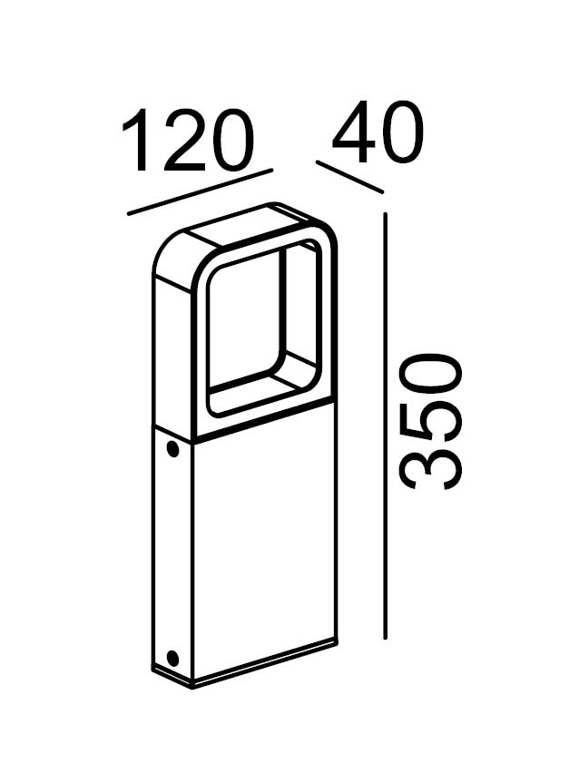 Наземный светильник W61865-350 Gr