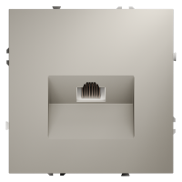 Розетка компьютерная встраиваемая VOLTUM S70 RJ45 кат.6, (кашемир)