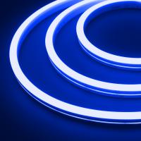 Лента герметичная MOONLIGHT-SIDE-A140-12x17mm 24V Blue (8 W/m, IP67, 5m, wire x2) (Arlight, Вывод боковой, 3 года)