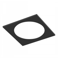 Рамка для светильника MJ, одинарная, черный