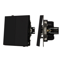 Механизм выключателя двухклавишный непроходной SWT-TENDO-MK02-SFPL-BK (230V, 10A) (Arlight, Матовый черный)