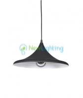 Светильник подвесной HB1004 1*E27 d=380mm h=190mm. Цвет: brushed aluminum