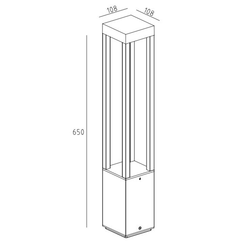 Наземный светильник W61848-650 Gr