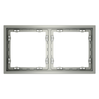 Рамка пластиковая VOLTUM S70 на 2 поста, (сталь)