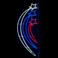 Светодиодная Консоль "Звездый путь" 80 x 200 см, Триколор, 220В