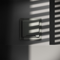 Розетка встраиваемая VOLTUM S70 с заземлением, защитными шторками и крышкой 16А, (титан)