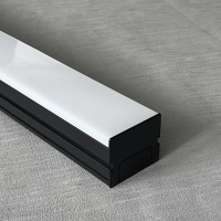 Линейный подвесной светильник с широким углом свечения, HB5536 36W чёрный 1200*65*55мм