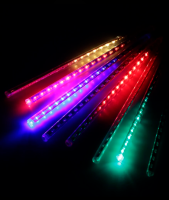 LED гирлянда «Метеор», D8072T 8шт*80см эффект "падающей воды" 72  LED синего цвета