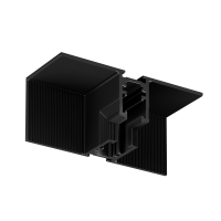 Коннектор угловой внутренний, встраиваемый под ГКЛ 9,5 мм Levity, для встраиваемой трековой системы Technical TRA184ICL-12B