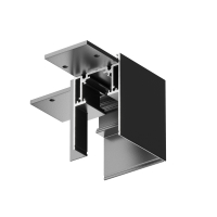 Угловой коннектор Gravity накладной черный для накладной трековой системы Technical TRX010CL-21B