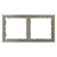 Рамка пластиковая VOLTUM S70 на 2 поста, (шелк)
