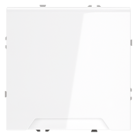 Розетка встраиваемая VOLTUM S70 с заземлением, защитными шторками и крышкой 16А, (белый глянцевый)