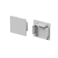 Комплект заглушек (для профиля 25×22) 2 шт., ALM-2522-S-EC 642065