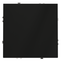 Перекрестный переключатель встраиваемый VOLTUM S70 одноклавишный 10А, (черный матовый)