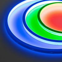 Лента герметичная WAVE-TOP-PU-H120-10x10mm 24V RGB (10 W/m, IP68, 5m, wire x2) (Arlight, Вывод боковой, 3 года)