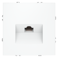 Розетка компьютерная встраиваемая VOLTUM S70 RJ45 кат.6, (белый матовый)