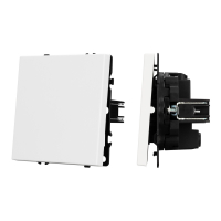 Механизм выключателя одноклавишный перекрёстный SWT-NOBE-MKX1-SFPL-WH (230V, 10A) (Arlight, Белый кварц)