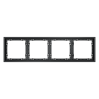 Рамка пластиковая VOLTUM S70 на 4 поста, (графит)