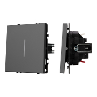 Механизм выключателя одноклавишный проходной LED SWT-NOBE-MKP1-SFPL-L-GR (230V, 10A) (Arlight, Серый базальт)