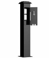 Садовая розетка G3007 высота 720мм ширина 100мм IP44. Цвет: черный